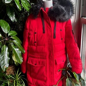 BCBGMaxAzria Red and Black Jacket